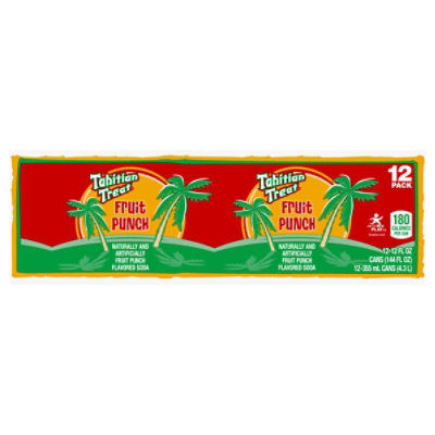 Tahitian Treat Fruit Punch Soda In Can - 12-12 Fl. Oz. - Image 3