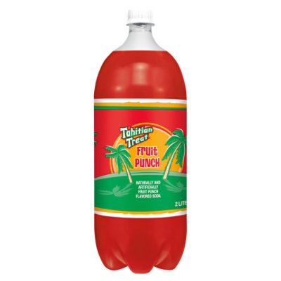 Tahitian Treat Fruit Punch Soda Bottle - 2 Liter - Image 3