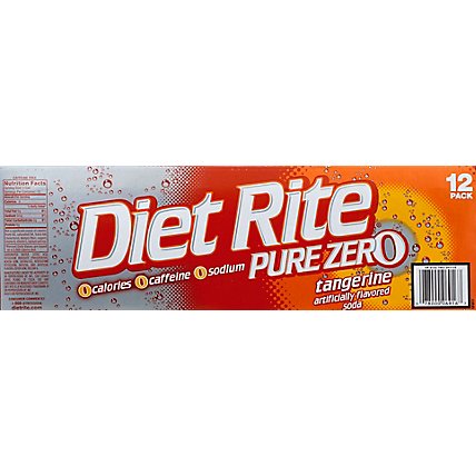 Diet Rite Soda Tangerine - 12-12Fl. Oz. - Image 3