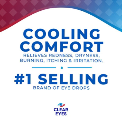 Clear Eyes Eye Drops Lubricant/Redness Reliever Cooling Comfort - 0.5 Fl. Oz. - Image 2