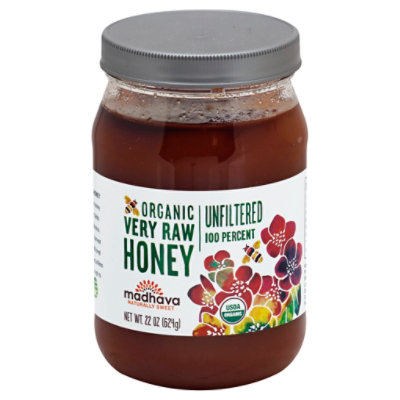 Madhava Honey Organic Very Raw Unfiltered - 22 Oz - Image 1