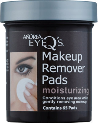 Andrea Eye Q's Moisturizing Makeup Remover Pads - 65 Count - Image 2