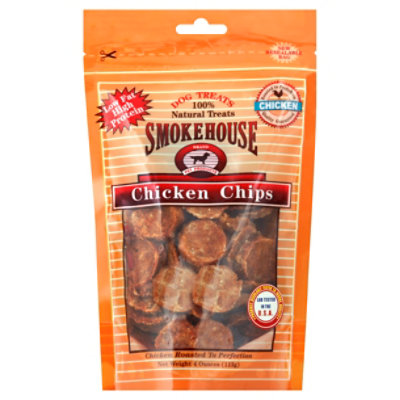 Smokehouse Dog Treats Chicken Chips - 4 Oz