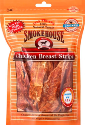 Smokehouse Dog Treats Chicken Strips Breast Pouch - 8 Oz - Image 2