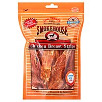 Smokehouse Dog Treats Chicken Strips Breast Pouch - 8 Oz - Image 1