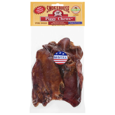 Smokehouse Dog Trests Pork Ear Piggy Chews 6 Count - 3.8 Oz - Image 3