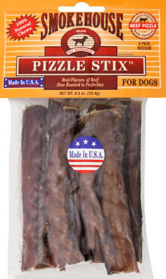 Smokehouse Dog Treats Beef Pizzle Pizzle Sticks Medium 6 Count - 0.5 Oz - Image 2