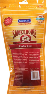 Smokehouse Dog Treats Pork Bone Porky Bone - 6.5 Oz - Image 4