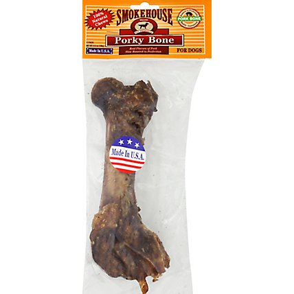 Smokehouse Dog Treats Pork Bone Porky Bone - 6.5 Oz - Image 2