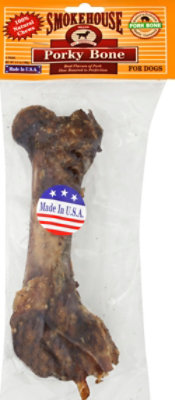 Smokehouse Dog Treats Pork Bone Porky Bone - 6.5 Oz - Image 2