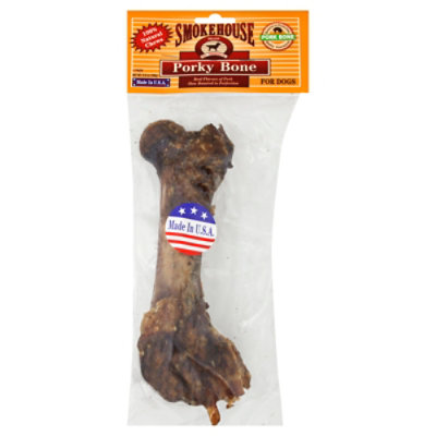 Smokehouse Dog Treats Pork Bone Porky Bone - 6.5 Oz
