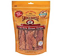 Smokehouse Dog Treats Chicken Strips Breast Low Fat - 16 Oz
