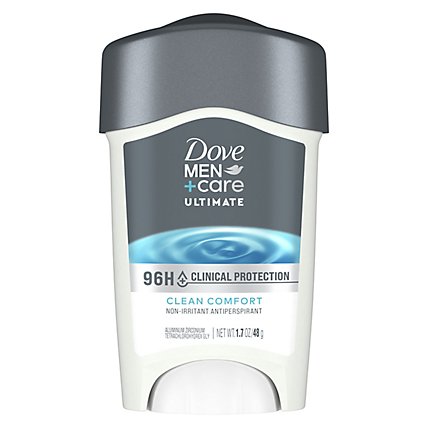 Dove Men+Care Antiperspirant Deodorant Stick Clinical Protection Clean Comfort - 1.7 Oz - Image 2