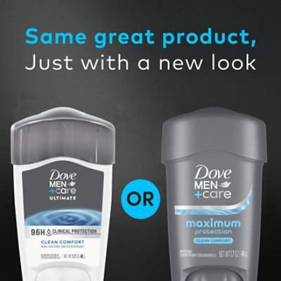 Dove Men+Care Antiperspirant Deodorant Stick Clinical Protection Clean Comfort - 1.7 Oz - Image 5