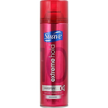 Suave 10 Hairspray Extreme Hold Unscented - 11 Fl. Oz. - Image 2