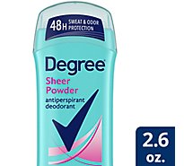 Degree For Women Dry Protection Anti-Perspirant Stick Invisible Solid Sheer Powder - 2.6 Oz