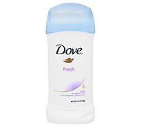 Dove Antiperspirant Deodorant Stick Invisible Solid Fresh - 2.6 Oz