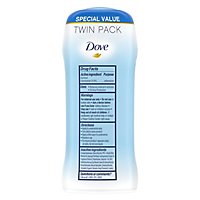 Dove Invisible Solid Original Clean Antiperspirant Deodorant Stick Twin Pack - 2-2.6 Oz - Image 5