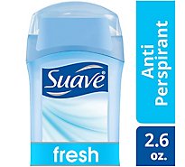 Suave Antiperspirant Deodorant Invisible Solid 24 Hour Protection Fresh - 2.6 Oz