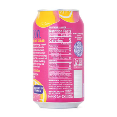 Swoon Lemonade Pink Zero Sugar - 12 Fl. Oz. - Image 2