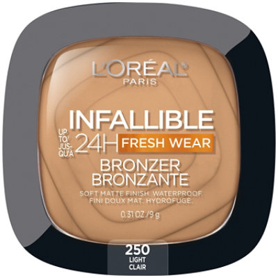 L'Oreal Paris Infallible Up to 24 Hour Fresh Wear Soft Matte Light Bronzer - 0.31 Oz - Image 2