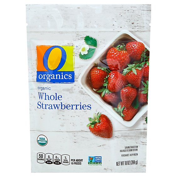 O Organics Strawberries Whole - 10 Oz