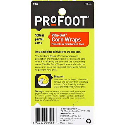 Profoot Vita Gel Corn Wraps - 3 Count