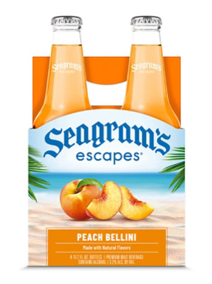 Seagram's Escapes Peach Bellini Bottles - 4-11.2 Oz - Image 6