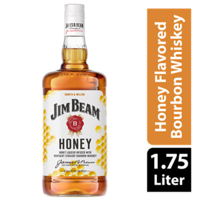 Jim Beam Honey Kentucky Straight Bourbon Whiskey 70 Proof - 1.75 Liter - Image 1