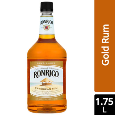 Ronrico Rum Gold Puerto Rican Rum 80 Proof - 1.75 Liter - Image 1