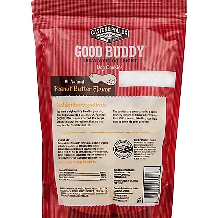 Castor & Pollux Good Buddy Dog Treats All Natural Cookies Peanut Butter Flavor Bag - 16 Oz - Image 3