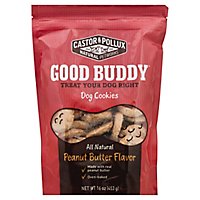 Castor & Pollux Good Buddy Dog Treats All Natural Cookies Peanut Butter Flavor Bag - 16 Oz - Image 1