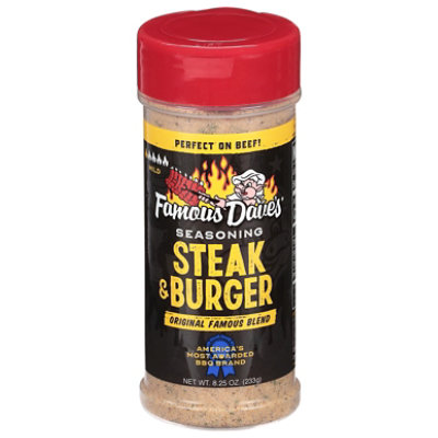 Famous Daves Seasoning Steak & Burger - 8.25 Oz