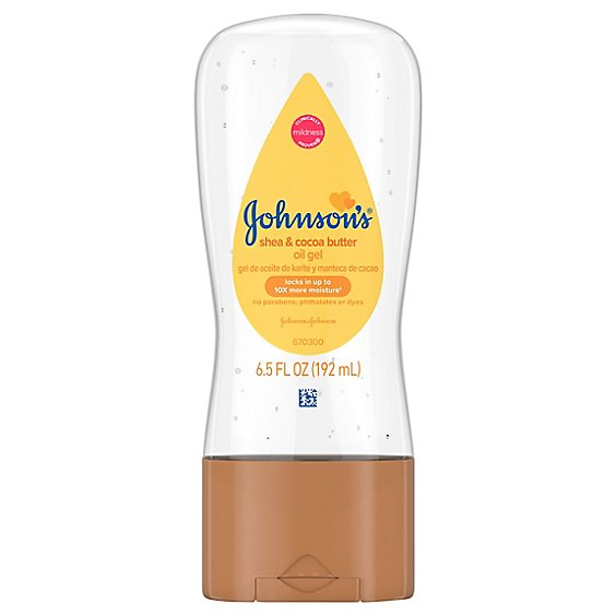 Johnsons Baby Oil Gel Shea & Cocoa Butter - 6.5 Fl. Oz.