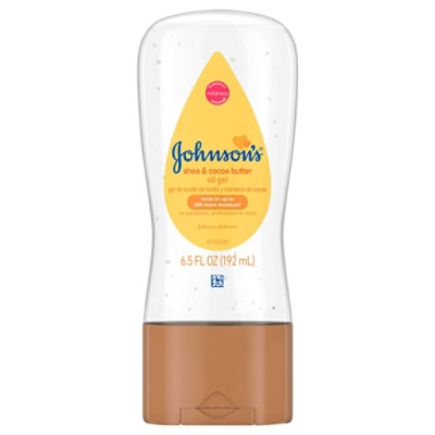 Johnsons Baby Oil Gel Shea & Cocoa Butter - 6.5 Fl. Oz. - Image 1