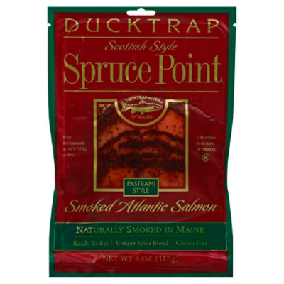 Ducktrap Spruce Pt Salmon Atlantic Smoked Pastrami - Each - Image 1