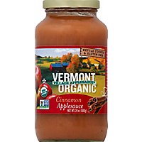 Vermont Village Organic Apple Sauce Cinnamon - 24 Oz - Image 2