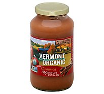 Vermont Village Organic Apple Sauce Cinnamon - 24 Oz