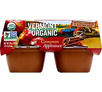Vermont Village Organic Apple Sauce Cinnamon Cups - 4-4 Oz