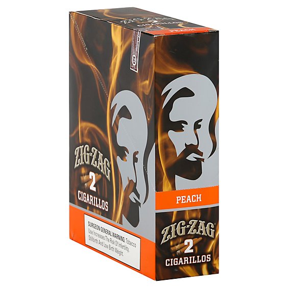 Zig Zag Peach Cigarillo - 2 Package