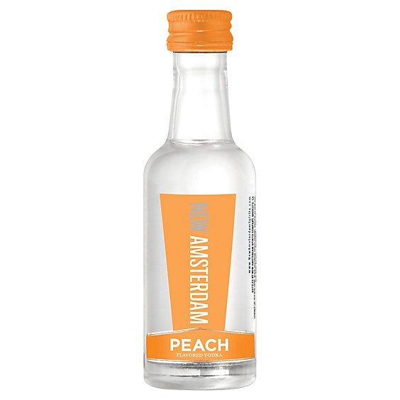 New Amsterdam Vodka Peach Flavored 80 Proof - 50 Ml