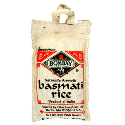 Bombay Rice Basmati White Sack - 2 Lb - Image 1