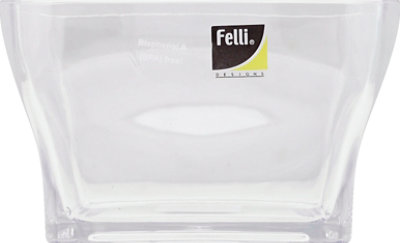 Felli 5 Inch Square Fanta Clear Salad Bowl - Each - Image 2