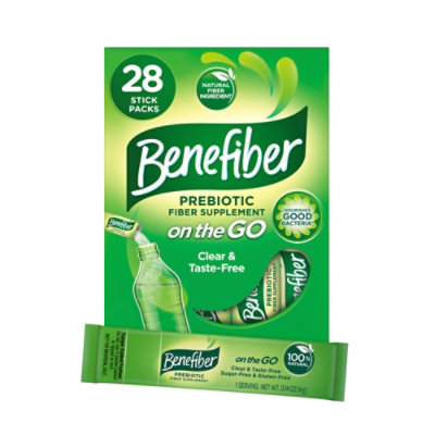 Benefiber Fiber Supplement Sugar-Free on-the-GO Stick Packs - 28-14 Oz. - Image 1