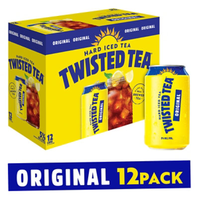 Twisted Tea Brewing Hard Iced Tea Lemon Tea Cans - 12-12 Fl. Oz. - Vons