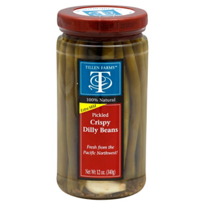 Tillen Farms Dilly Beans Pickled Crispy Extra Mild - 12 Oz - Image 1