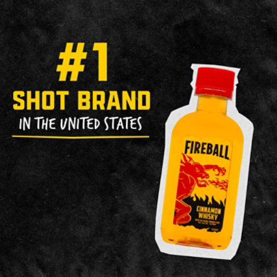Fireball Hot Cinnamon Blended Whiskey 66 Proof In Plastic Bottle - 100 Ml - Image 2