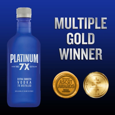 Platinum 7X Vodka 80 Proof In Traveler Bottle - 750 Ml - Image 1