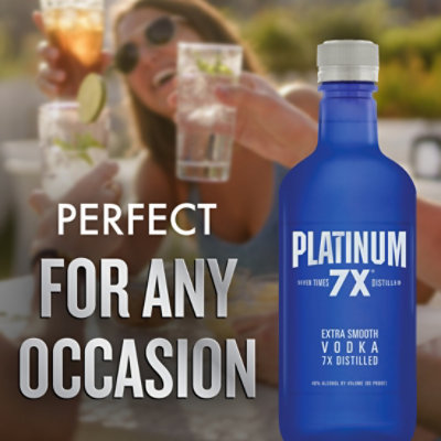 Platinum 7X Vodka 80 Proof In Traveler Bottle - 750 Ml - Image 2