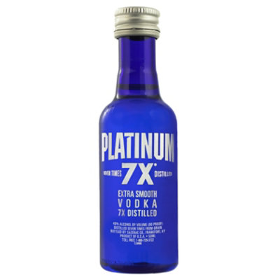 Platinum 7X Vodka 80 Proof - 50 Ml - Image 1